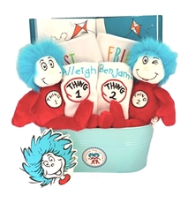 Dr Seuss Thing 1 and 2 Twins Basket